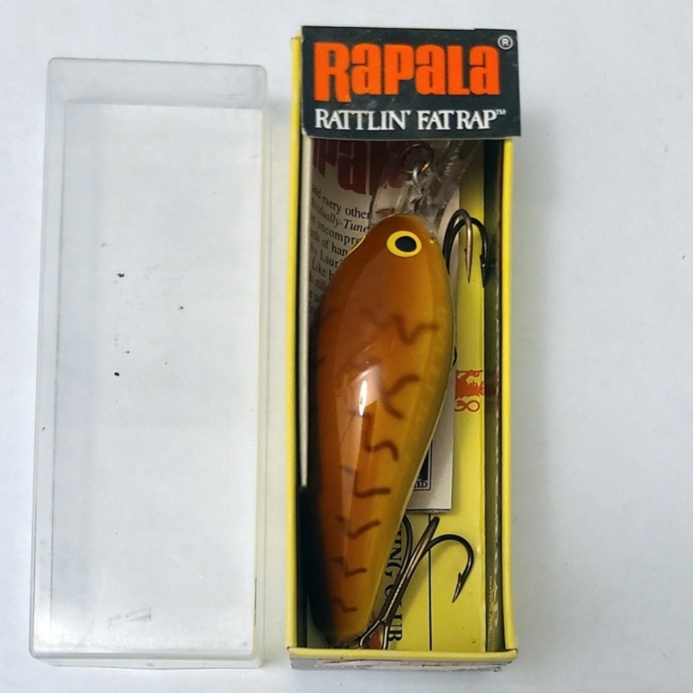 NEW - RAPALA Rattlin' Fat Rap RFR-7 CW Crawdad Vintage Collectible Fishing Lure